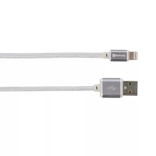 SKROSS Steel Line USB kábel, töltő (lightning) 1m
