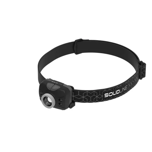 Solidline SH5 fejlámpa 350/220/100/20lm 3AAA fókusz hand on/off REDLIGHT TIB