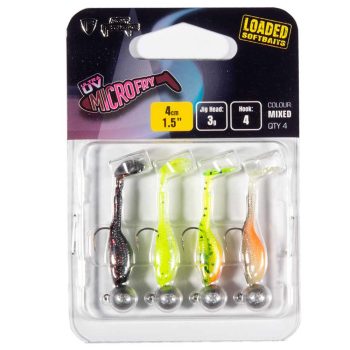 Fox Rage Ultra UV Micro Fry Mixed Colour Loaded Lure Pack