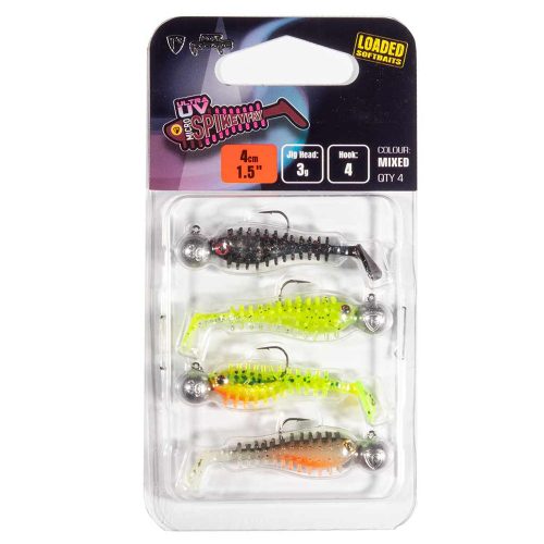 Fox Rage Ultra UV Micro Spikey Mixed Colour Loaded Lure Pack