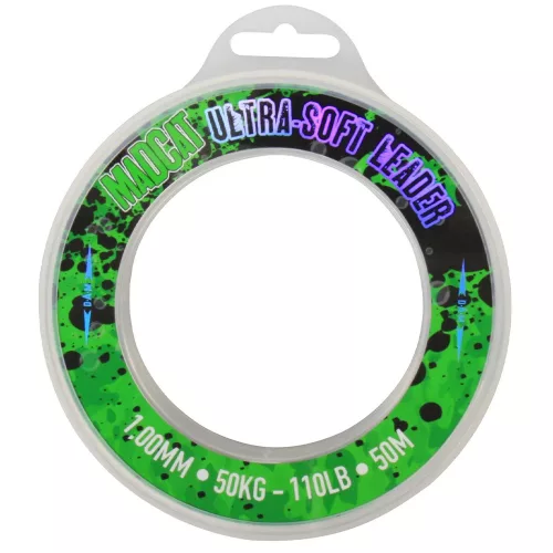 MADCAT MONOFIL ELŐKEZSINÓR ULTRA-SOFT, 50M, 1,00MM, 50KG, VÍZTISZTA