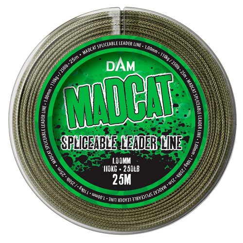 MADCAT ELŐKEZSINÓR SPLICEABLE LEADER, 25M, 1,00MM, 110KG, ZÖLD