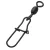 MADCAT FORGÓ KAPOCS STAINLESS CRANE SWIVELS WITH SNAP, 1 MÉRET, 90KG