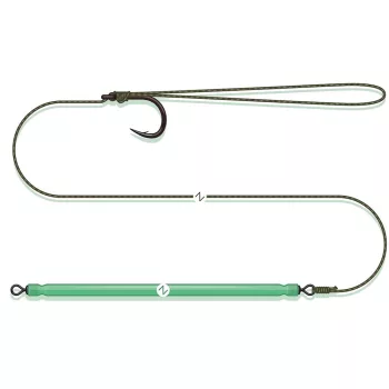 MADCAT BUNGEE PELLET RIG, 70CM, 0,95MM, 3/0 SP