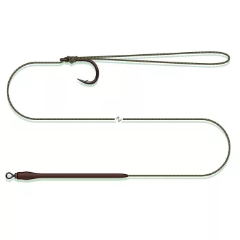MADCAT STANDARD PELLET RIG, 60CM, 0,80MM, 2/0 SP