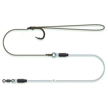 MADCAT COMBI PELLET RIG, 55CM, 0,80MM, 1/0, SINKING