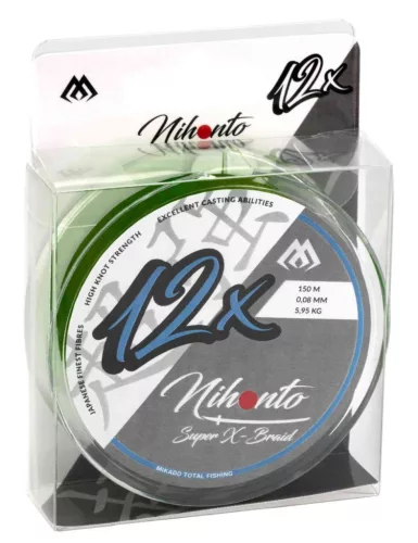 Mikado Nihonto Super X-Braid Green 0.08mm 150m